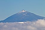 Blick auf den Pico del Teide (3718 Meter), La Gomera