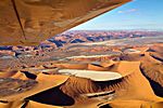 Flug über die Namib Wüste, Namibia