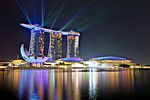 Lasershow, Marina Bay Sands, Singapur