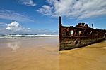 The Maheno shipwreck, Fraser Island, Queensland