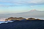 Blick auf den Pico del Teide (3718 Meter), La Gomera