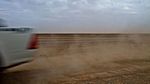 Sandsturm zwischen Erfoud und Merzouga, Marokko
